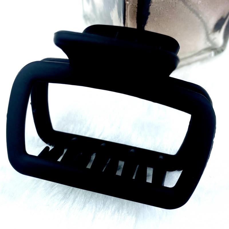 Square Hollowed Small Hair Claw Shark Claw Hair Clip for Women