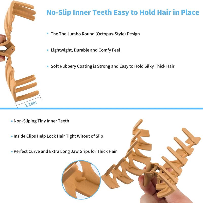 4pcs Large Hair Claw Clips