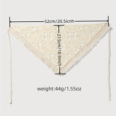 Solid Knitting Triangle Scarf Headband Hair Scarf Style Hair Accessories