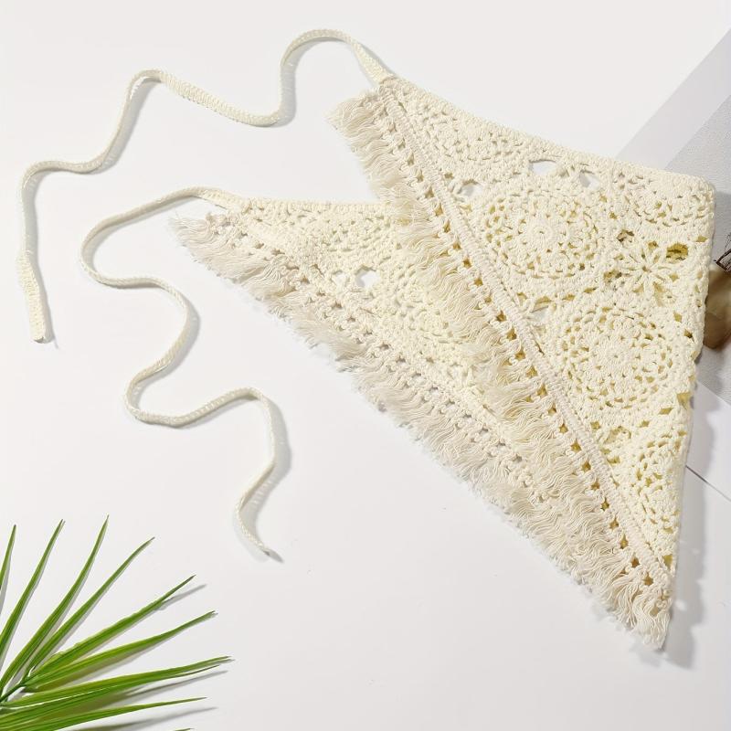 Solid Knitting Triangle Scarf Headband Hair Scarf Style Hair Accessories