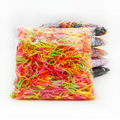 1000pcs Small Colorful Hair Elastics for Girls