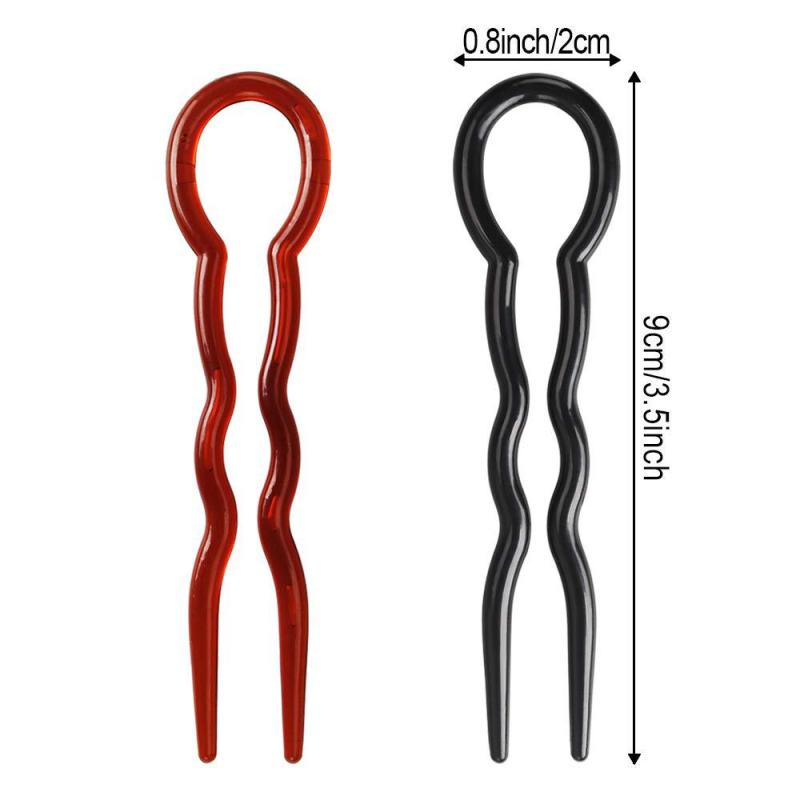 3pcs U Shaped Hair Pin Hair Fork For Thick Hair