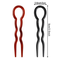 3pcs U Shaped Hair Pin Hair Fork For Thick Hair