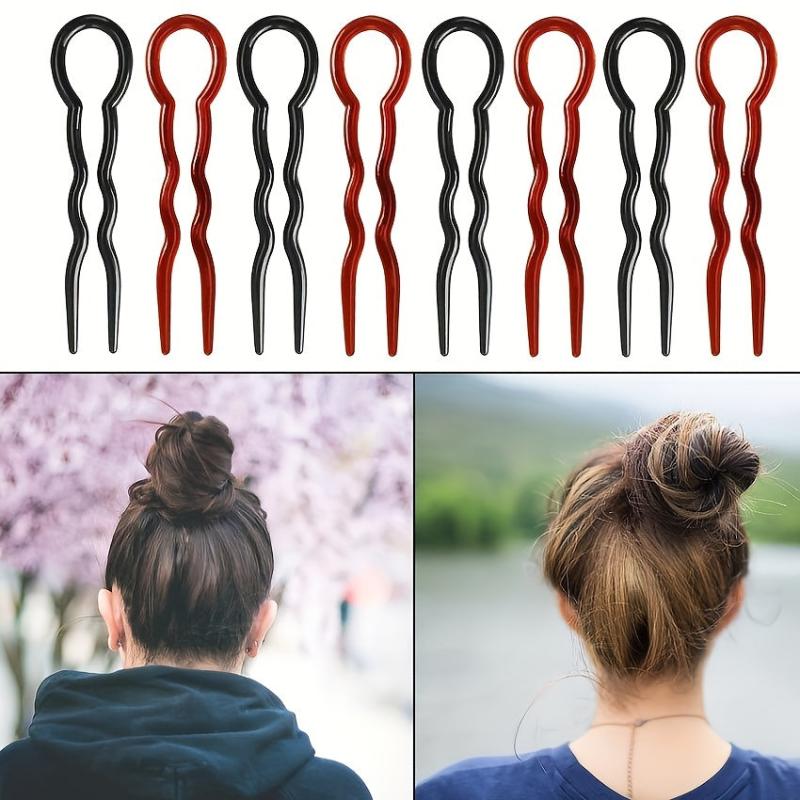 3pcs U Shaped Hair Pin Hair Fork For Thick Hair