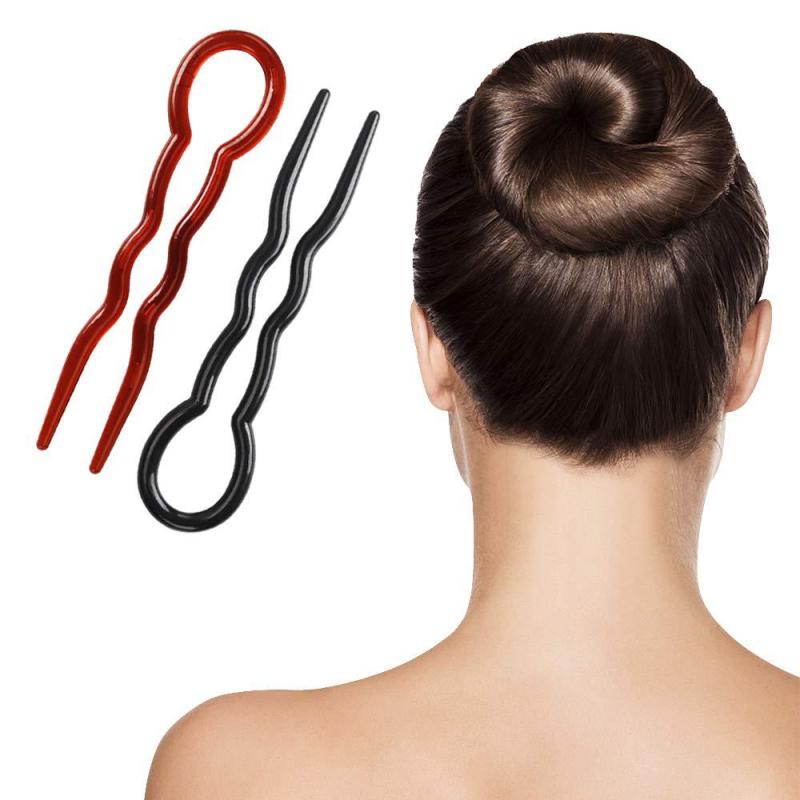 3pcs U Shaped Hair Pin Hair Fork For Thick Hair