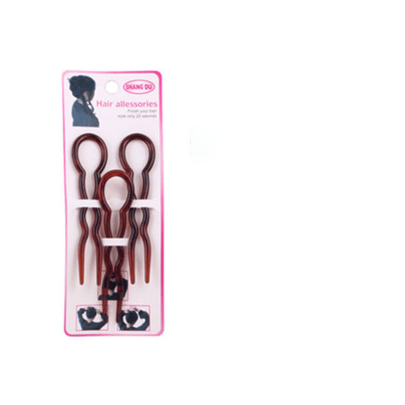 3pcs U Shaped Hair Pin Hair Fork For Thick Hair
