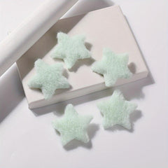 5pcs Plush Star Hair Clip Y2K Bangs Clip