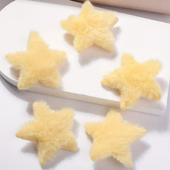 5pcs Plush Star Hair Clip Y2K Bangs Clip
