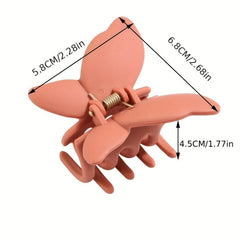Matte Butterfly Hair Claw Ponytail Holder Hair Claw Clip