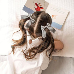Long Bow Decor Hair Tie Elastic Ponytail Holder Hair Accessories