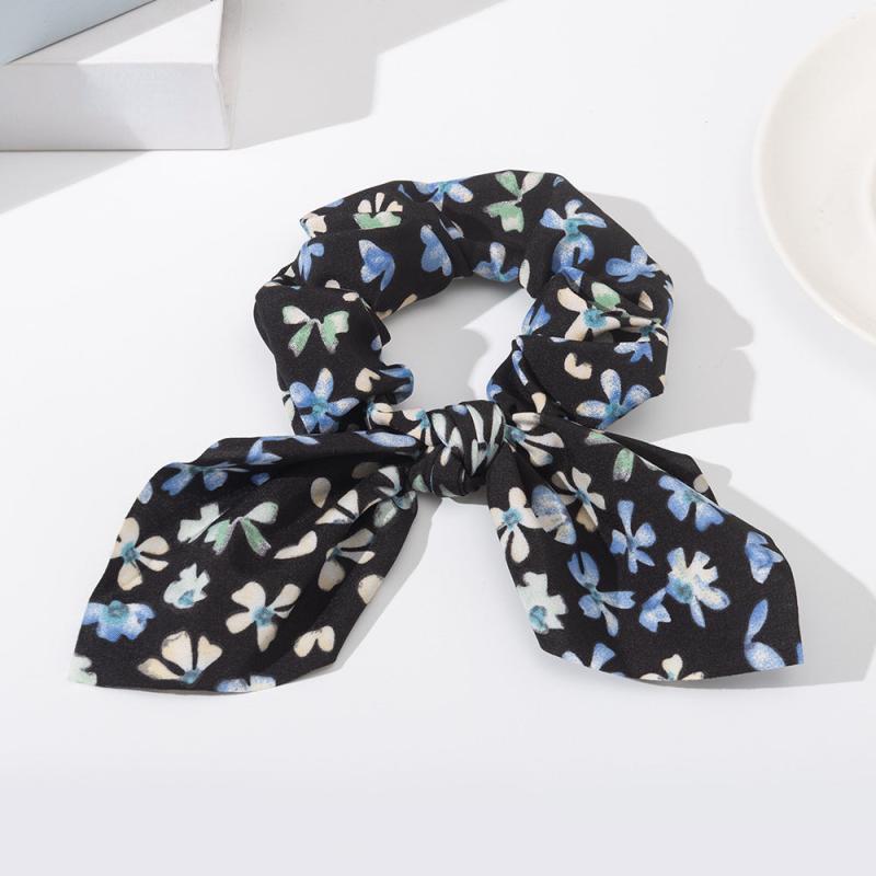 Tie Dye Scrunchie Ponytail Holder Minimalist Hair Band Elastic Headwear