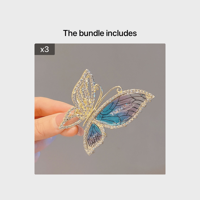 Glitter Rhinestone Hair Claw Clips Strong Hold Barrettes Hair Accessories Women