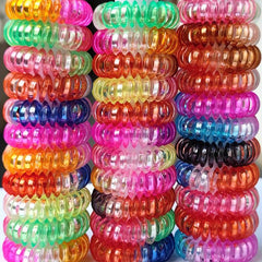 Colorful Spiral Hair Tie Elastic Coil Hair Accessories