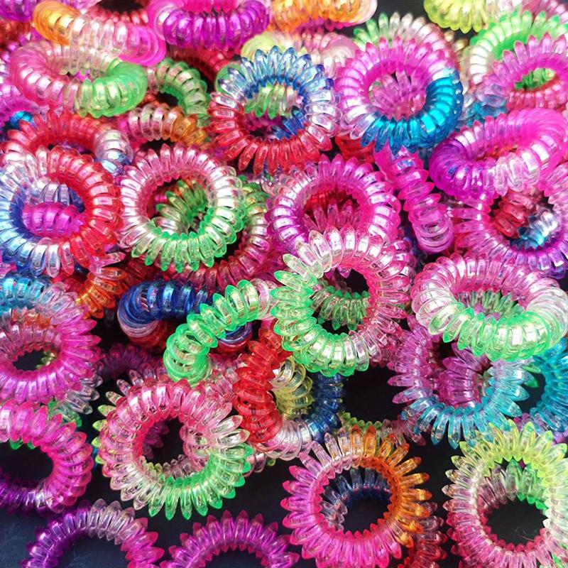 Colorful Spiral Hair Tie Elastic Coil Hair Accessories