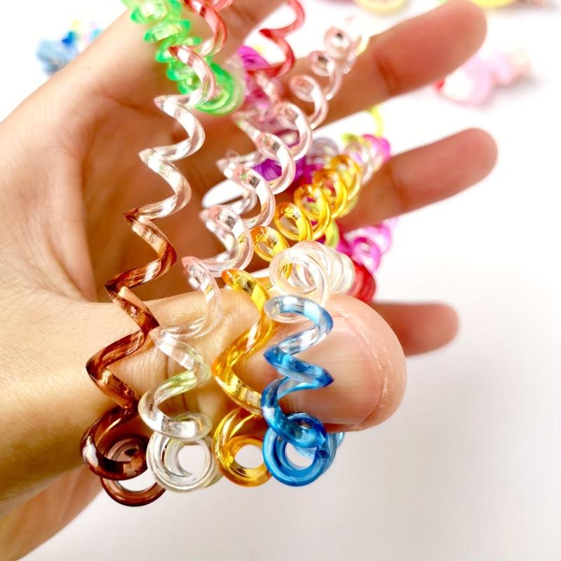 Colorful Spiral Hair Tie Elastic Coil Hair Accessories