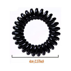30pcs Gradient Spiral Hair Tie Set No Crease Ponytail Hold