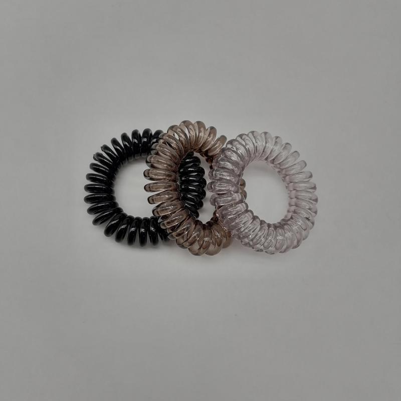 30pcs Gradient Spiral Hair Tie Set No Crease Ponytail Hold