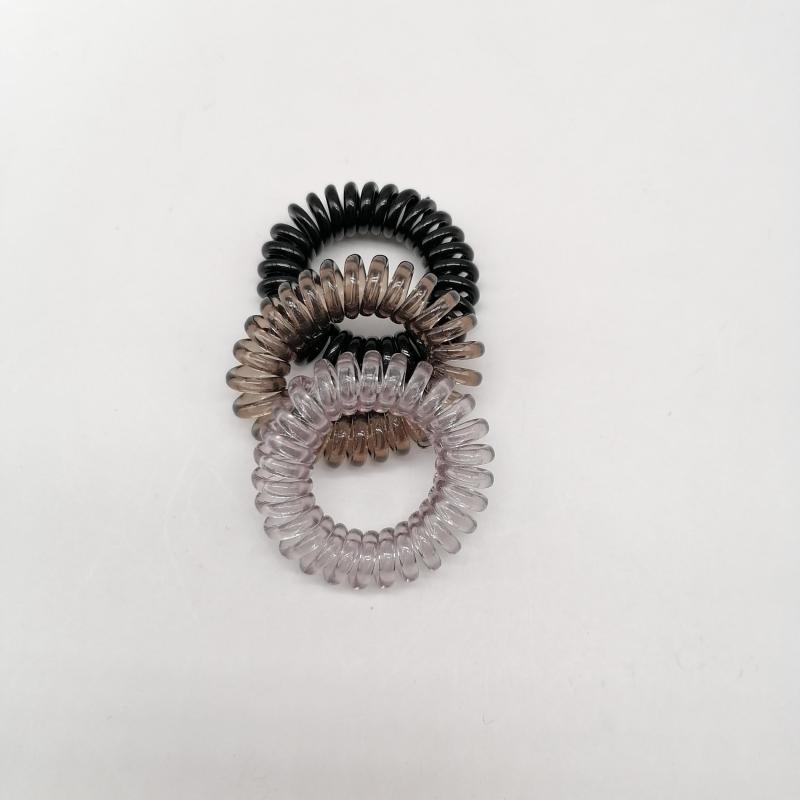 30pcs Gradient Spiral Hair Tie Set No Crease Ponytail Hold