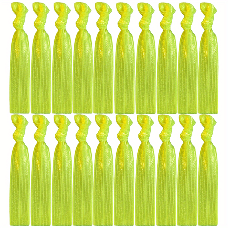 20pcs Knotted Hair Rope Elastic Ponytail Holder Hair Acces