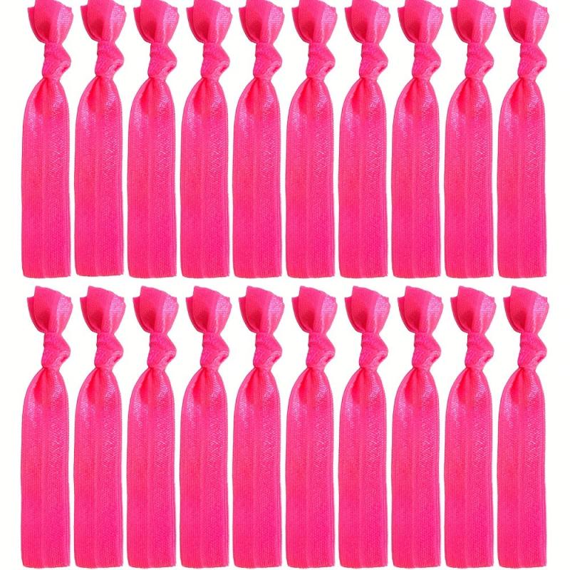 20pcs Knotted Hair Rope Elastic Ponytail Holder Hair Acces