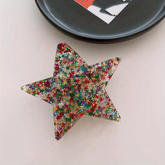 Glitter Sequin Inlaid Hair Claw Clip for Women Girls