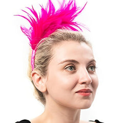 Feathers Headband Bird Costumes Hair Fascinator Wedding Tea Party Headwear