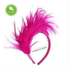 Feathers Headband Bird Costumes Hair Fascinator Wedding Tea Party Headwear
