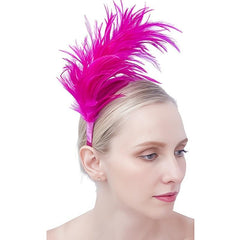 Feathers Headband Bird Costumes Hair Fascinator Wedding Tea Party Headwear