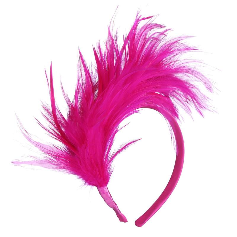Feathers Headband Bird Costumes Hair Fascinator Wedding Tea Party Headwear