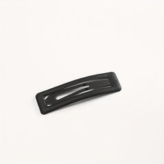 4pcs Matte Snap Clip Rectangle Shaped Hair Clip for Women Girls