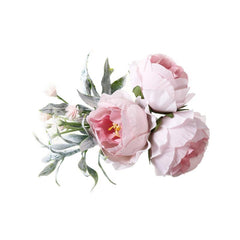Vintage Bridal Hair Clip Fabric Flower Duckbill Clip