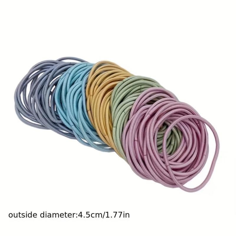100PCS Thin Head Rope High Elasticity Small Rubber Band Ponytail Hair Tie