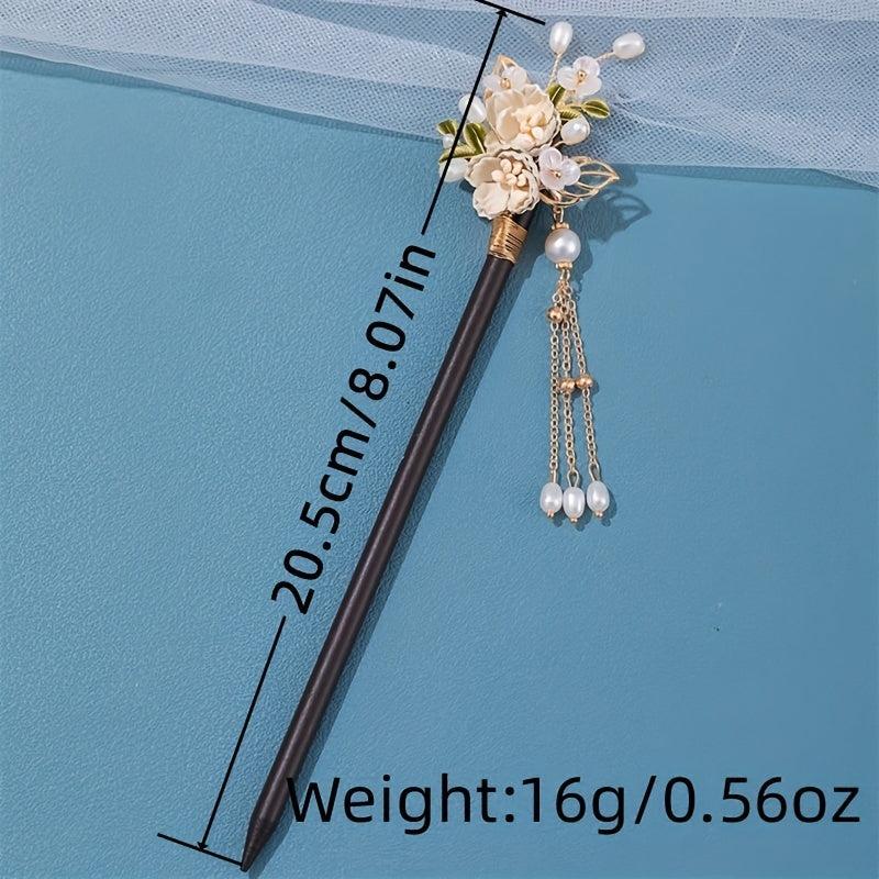 Chinese Style Flower Hairpin Vintage Hair Stick