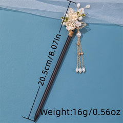 Chinese Style Flower Hairpin Vintage Hair Stick