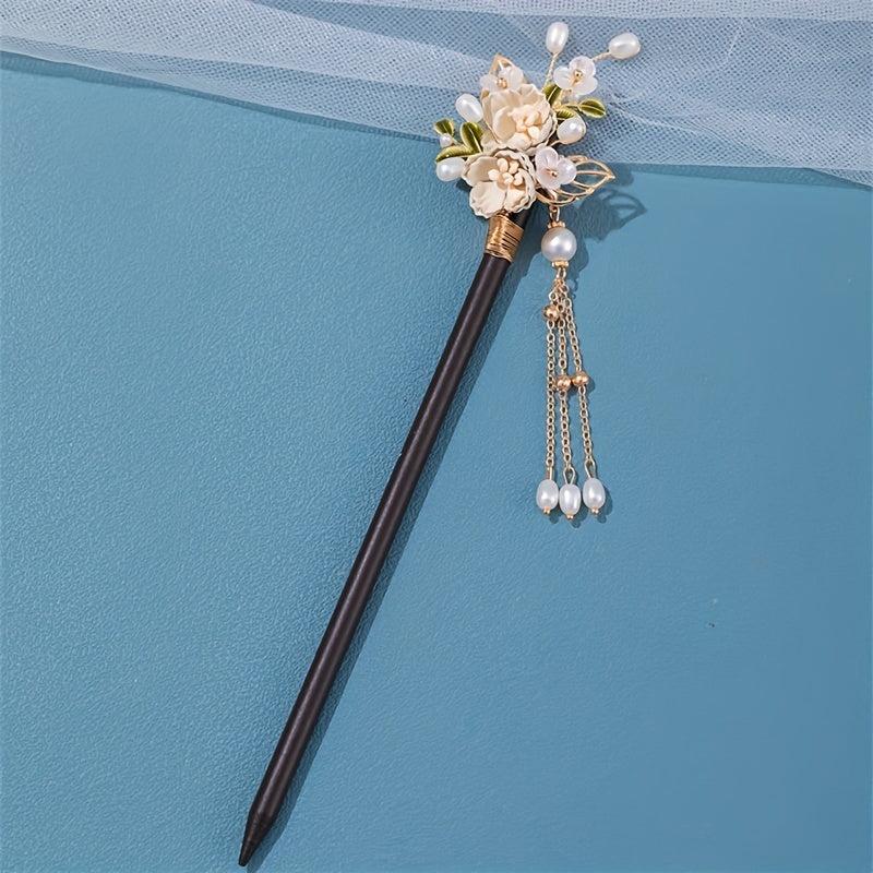 Chinese Style Flower Hairpin Vintage Hair Stick