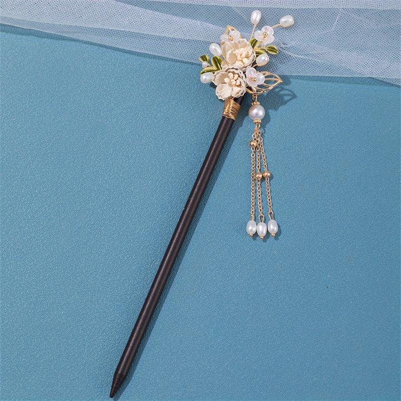Chinese Style Flower Hairpin Vintage Hair Stick