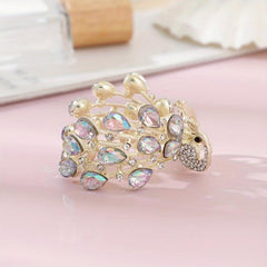 Rhinestone & Pearl Hair Claw Banana Clip Bridal Wedding Headwear