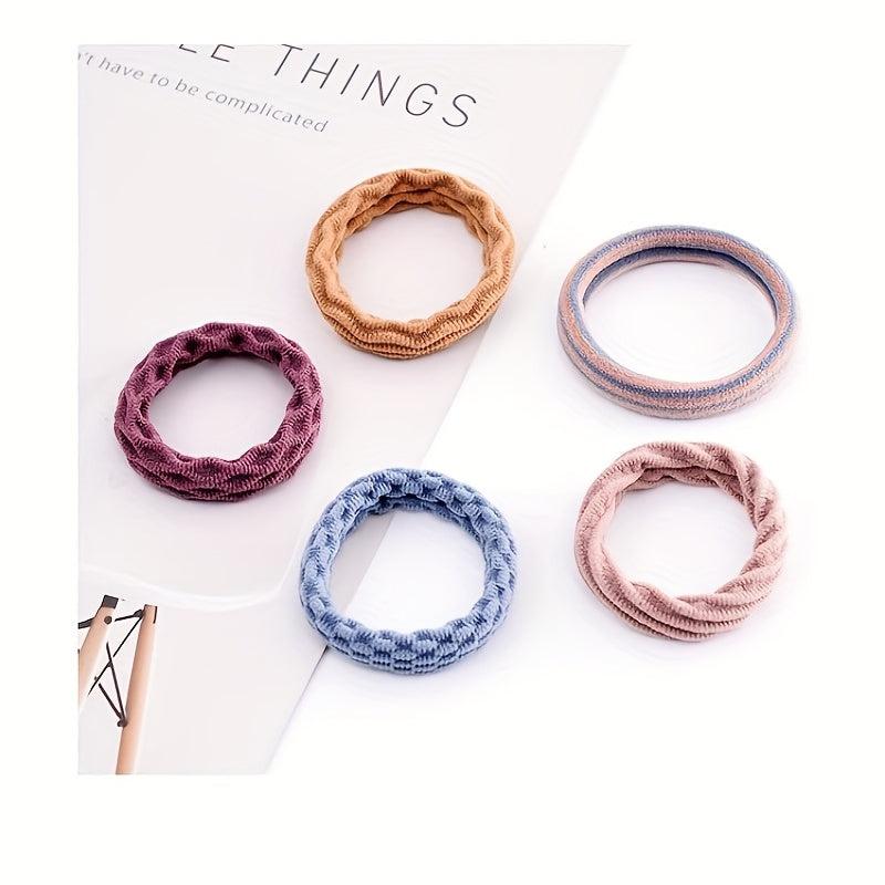 Seamless Hair Tie Style Hair Rope For Thick Curly Hair Elastic Hair Ring