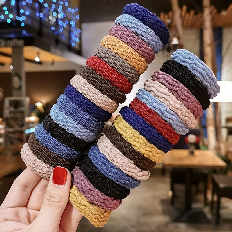 Seamless Hair Tie Style Hair Rope For Thick Curly Hair Elastic Hair Ring