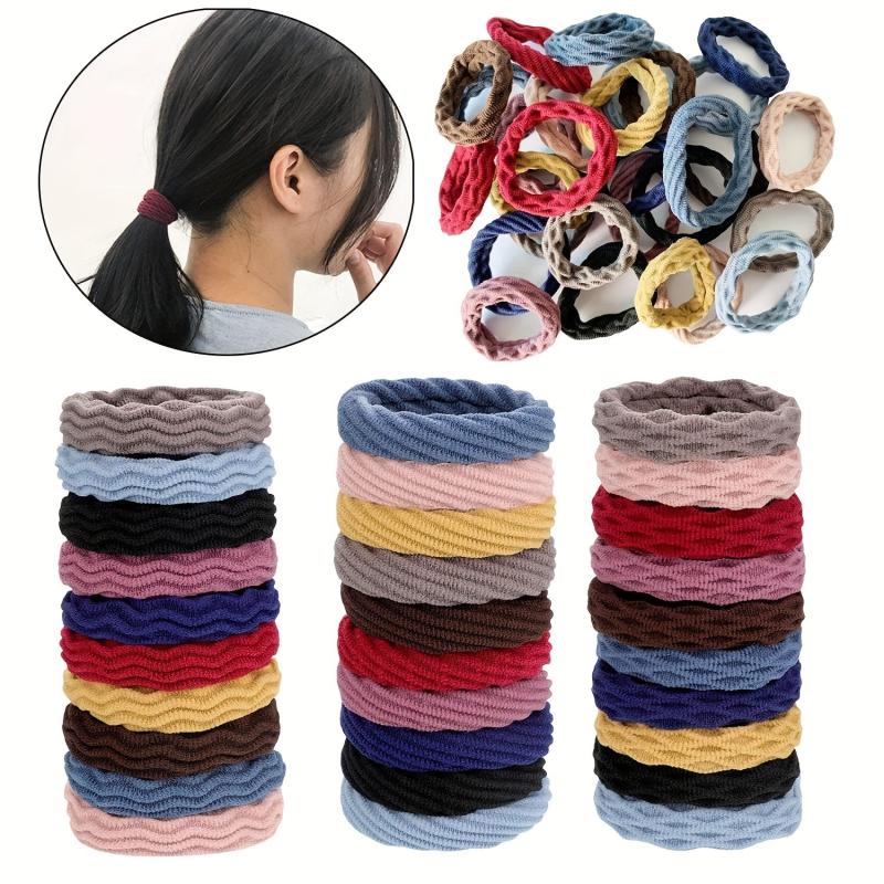 Seamless Hair Tie Style Hair Rope For Thick Curly Hair Elastic Hair Ring