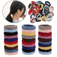 Seamless Hair Tie Style Hair Rope For Thick Curly Hair Elastic Hair Ring