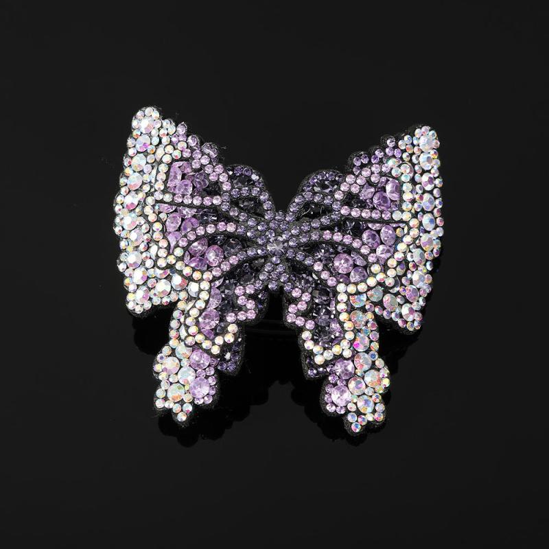 Rhinestone Butterfly French Barrettes Hair Clip Hair Accessories