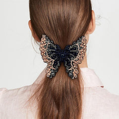 Rhinestone Butterfly French Barrettes Hair Clip Hair Accessories