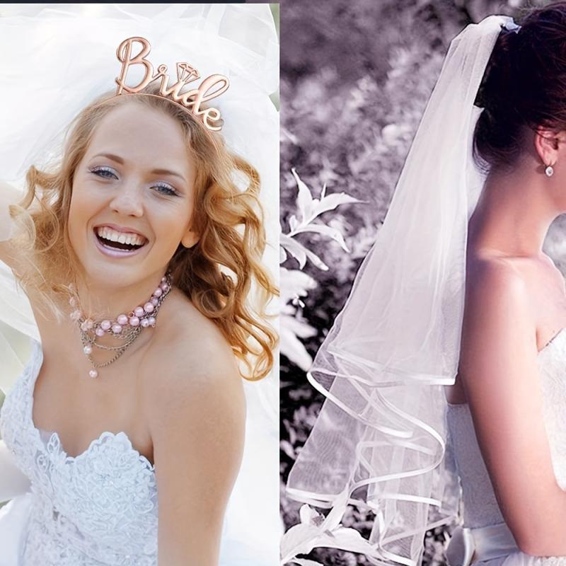 Bride To Be Sash Veil Comb Head Hoop Tattoos Bachelorette Night Party
