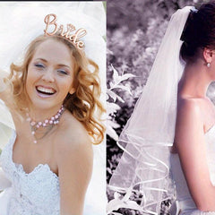 Bride To Be Sash Veil Comb Head Hoop Tattoos Bachelorette Night Party