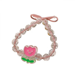 Crystal Beads Hair Tie Bracelet Hair Bands