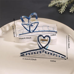 Enamel Style Hair Claw Shark Claw Transparent Ponytail Holder Clip