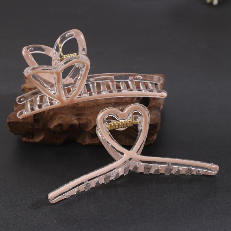 Enamel Style Hair Claw Shark Claw Transparent Ponytail Holder Clip