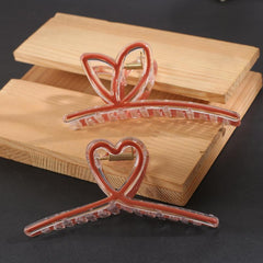 Enamel Style Hair Claw Shark Claw Transparent Ponytail Holder Clip