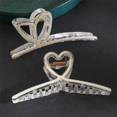 Enamel Style Hair Claw Shark Claw Transparent Ponytail Holder Clip